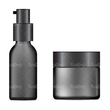 Cosmetics packaging vector