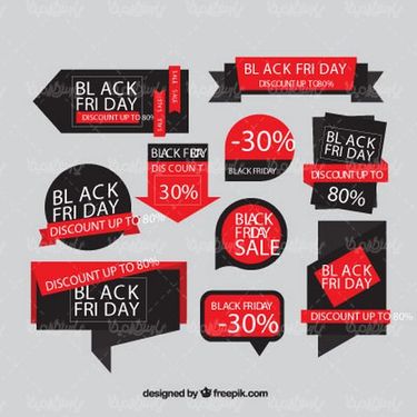 وکتور لیبل جمعه سیاه