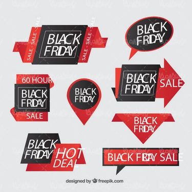 وکتور لیبل جمعه سیاه