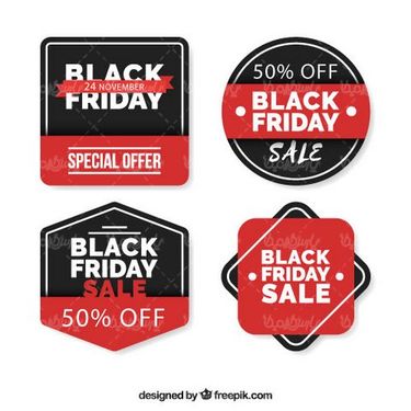 وکتور لیبل جمعه سیاه