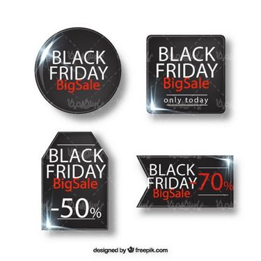 وکتور لیبل جمعه سیاه