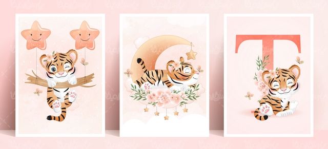 وکتور ببر کارتونی