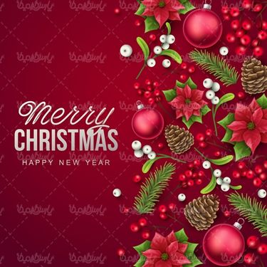 وکتور المان درخت کریسمس