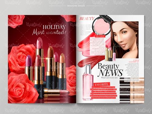 وکتور لوازم آرایش