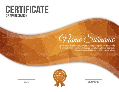 وکتور طرح گواهینامه