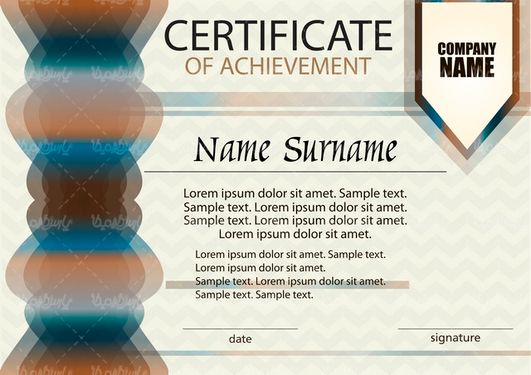 وکتور طرح گواهینامه