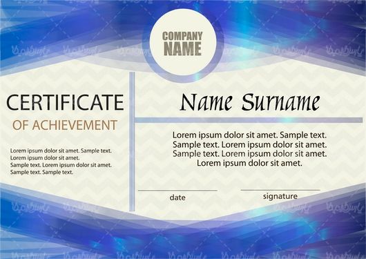 وکتور طرح گواهینامه