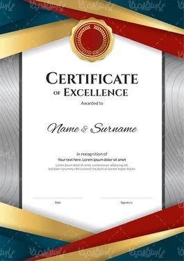 وکتور طرح گرافیکی گواهینامه