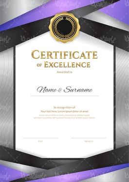 وکتور طرح گرافیکی گواهینامه