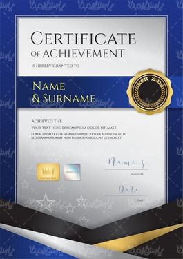 وکتور طرح گرافیکی گواهینامه