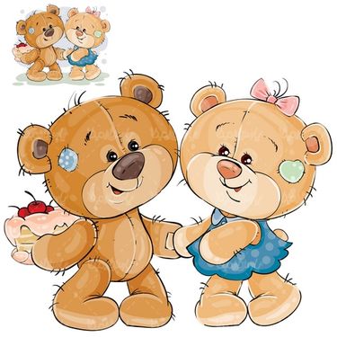 وکتور عروسک خرسی