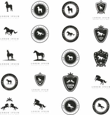 وکتور لوگو اسب