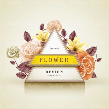 وکتور فریم گل