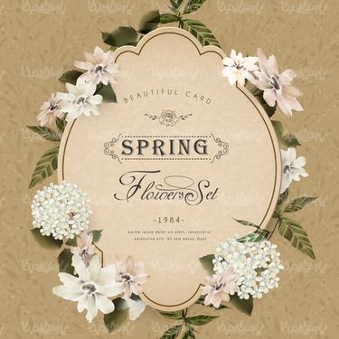 وکتور حاشیه گل