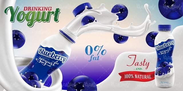 وکتور شیر میوه