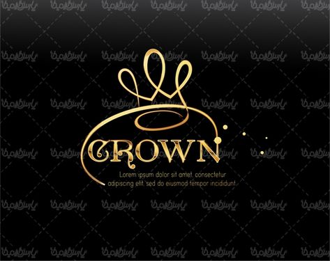 وکتور برچسب تاج پادشاه