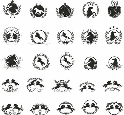 وکتور لوگو اسب