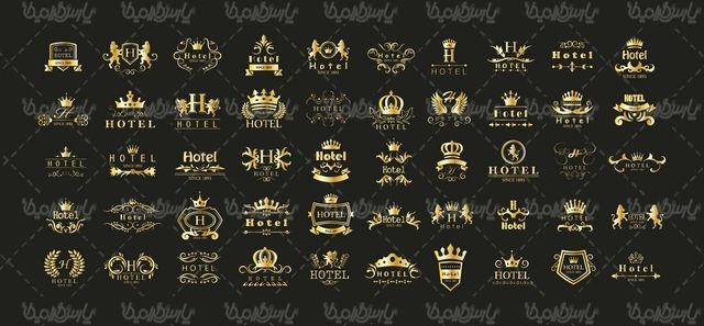 Golden logo vector