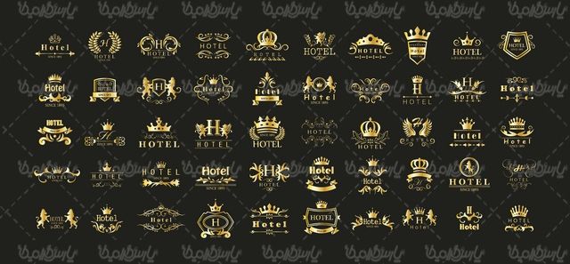 Golden logo vector