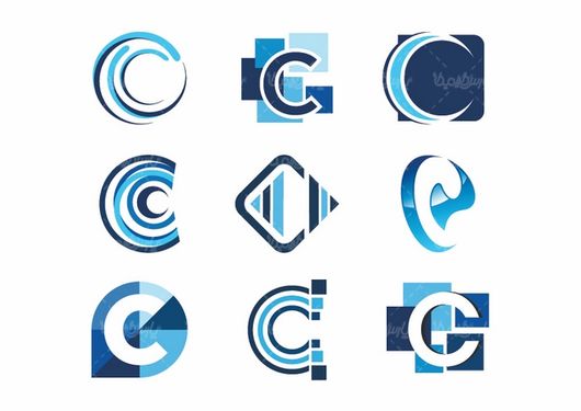 وکتور  لوگو حروف لاتین