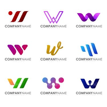 وکتور  لوگو حروف لاتین