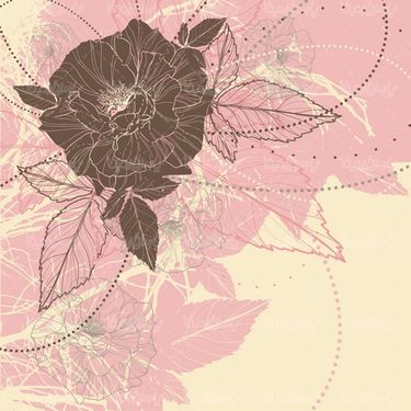 وکتور پس زمینه گل