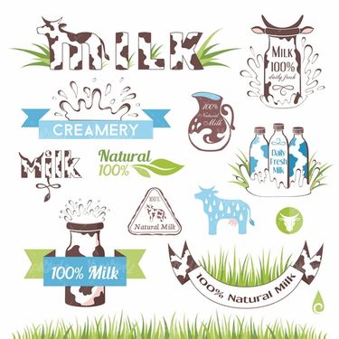 وکتور شیر گاو