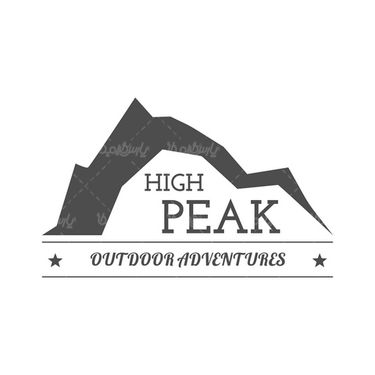 وکتور لیبل کوه