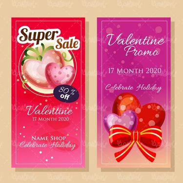 وکتور طرح فروش ولنتاین