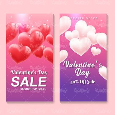 وکتور طرح فروش ولنتاین