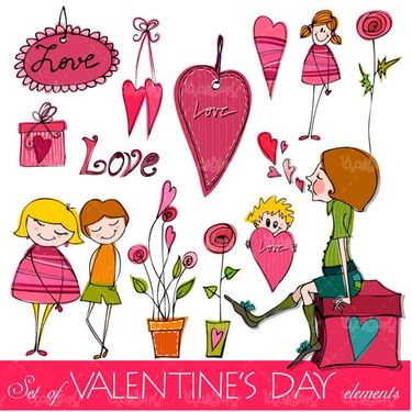 وکتور روز عشق