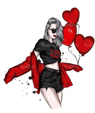 وکتور بادکنک قلبی