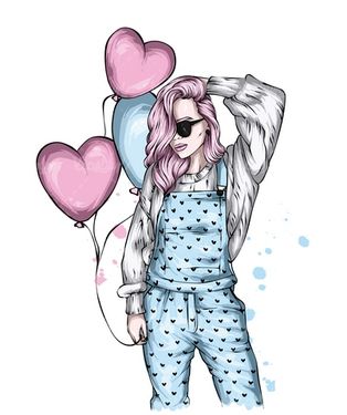 وکتور بادکنک قلبی