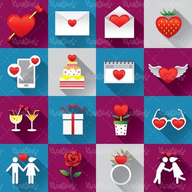 وکتور طرح ولنتاین