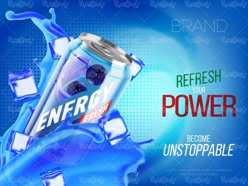 وکتور قوطی فلزی آب میوه