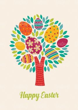 وکتور تخم مرغ رنگی