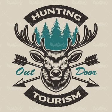 وکتور لیبل شکار