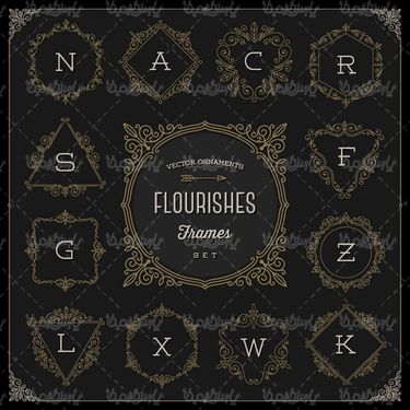 وکتور فریم گل