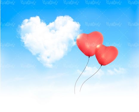 وکتور قلب ابری