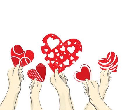 Valentine design vector