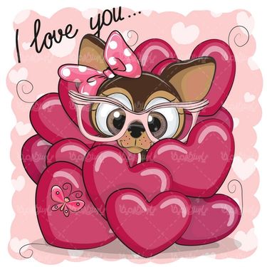 Valentine design vector