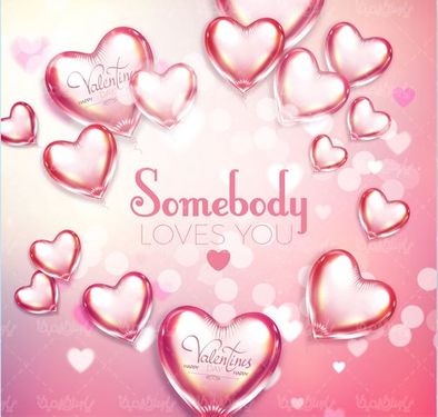 Valentine design vector