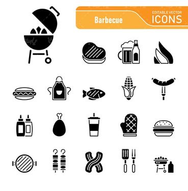 وکتور آیکن باربیکیو