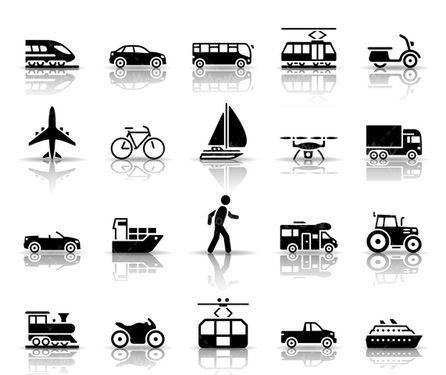 وکتور آیکن حمل و نقل