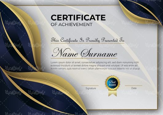 وکتور طرح گواهینامه