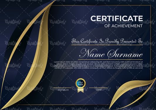 وکتور طرح گواهینامه