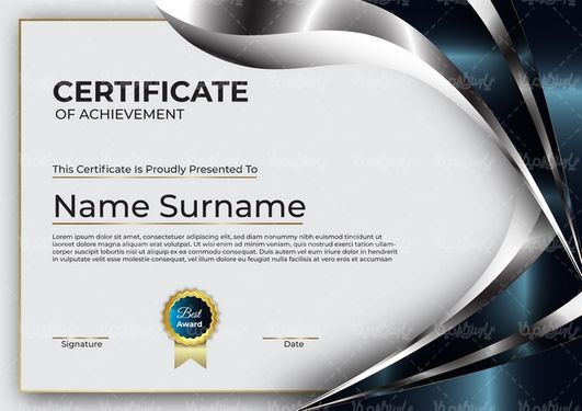 وکتور طرح گواهینامه