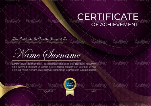 وکتور طرح خام گواهینامه