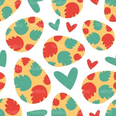 وکتور تخم مرغ رنگی