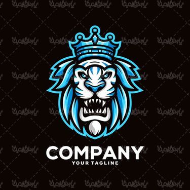 وکتور لوگو شیر جنگل